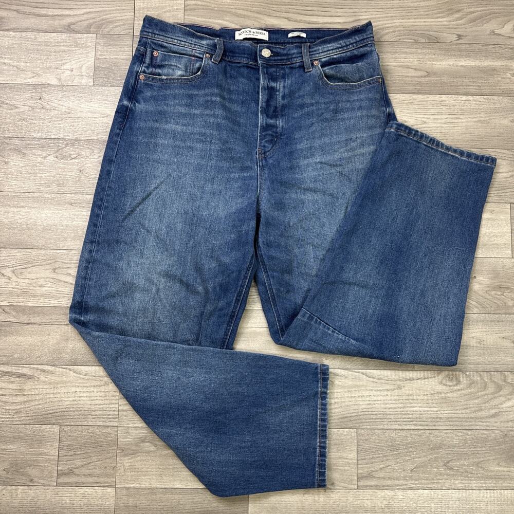 Scotch & Soda The Current L'Actuel Barrel Jeans High Rise Medium Wash sz 10/30